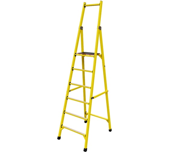 Стремянка диэлектрическая стеклопластиковая ООО "ЛУЧ" с симметричной опорой телеком ССС-2,3Т-Ф40П 1