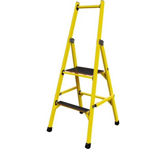 Стремянка стеклопластиковая ООО "ЛУЧ" с симметричной опорой с широкими ступенями ССС-1,5Ш-Ф40П 1