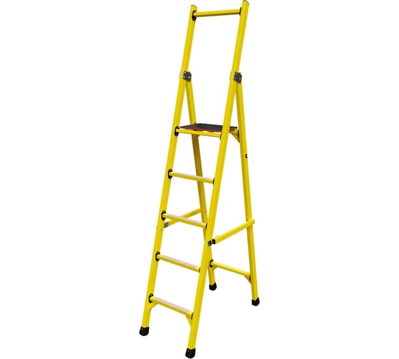 Стремянка диэлектрическая стеклопластиковая ООО "ЛУЧ" с симметричной опорой телеком ССС-2,1Т-Ф40П 1