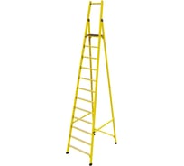 Стремянка диэлектрическая стеклопластиковая ООО "ЛУЧ" с симметричной опорой телеком ССС-3,9Т-Ф55П