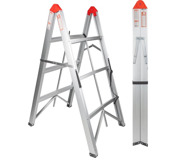Стремянка складная алюминевая бытовая ( 3 ступени) Forsage F-TL603-3(57966) 1