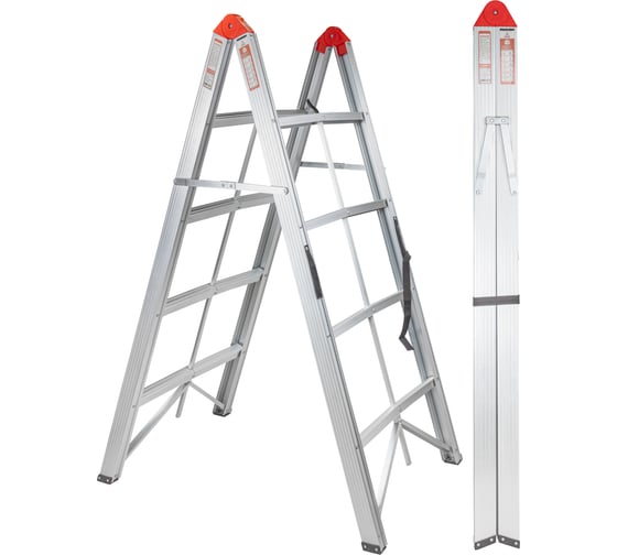 Стремянка складная алюминиевая бытовая Forsage 4 ступени F-TL603-4(57967) 1