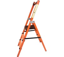 Стремянка (степпер) диэлектрическая с симметричной опорой Диэлектрик 3 ступени, высота 0,75 метра Д110011