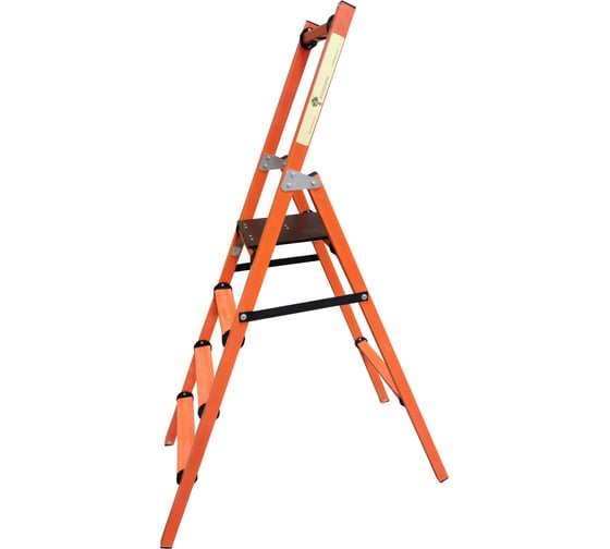 Стремянка (степпер) диэлектрическая Диэлектрик с симметричной опорой 4 ступени, высота 1,0 метра Д110012 1