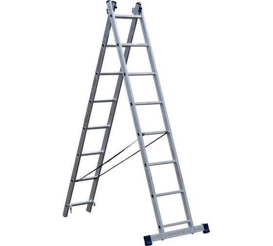 Лестница двухсекционная универсальная STAIRS 8 ступеней AL208