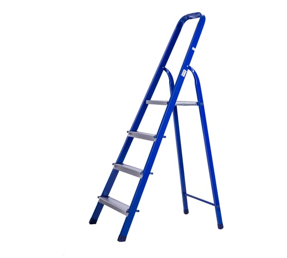 Стремянка STAIRS стальная с алюминиевыми ступенями 4 ступени CS04