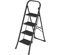 Стремянка стальная WORKY черная 4 широкие ступени ARD260941