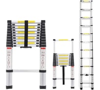 Лестница телескопическая Pegas pneumatic 3,2 м 11 ступеней 7002
