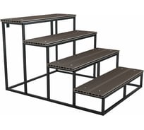 Лестница УЛИЧНЫЕ ЛЕСТНИЦЫ Дача 4 ступени, ширина 120 см DACHA-4-120