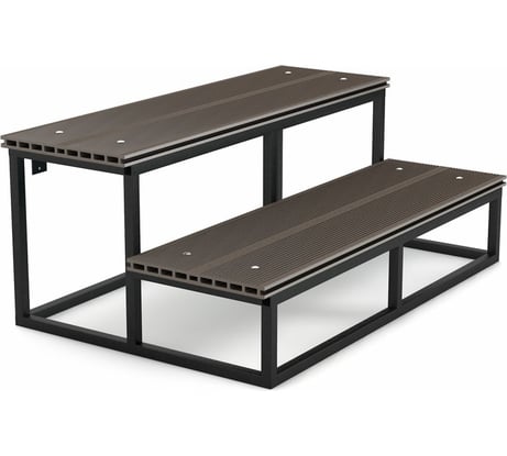 Лестница УЛИЧНЫЕ ЛЕСТНИЦЫ Дача 2 ступени, ширина 120 см DACHA-2-120