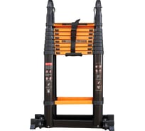 Лестница-стремянка телескопическая ISMA алюм. бытовая 3.6+3.6м (9+9 ступ.) ISMA-UP360-M(62708)