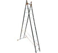 Лестница двухсекционная алюминиевая AXIS, 11 ступеней AX-2-11