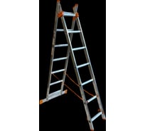 Лестница двухсекционная алюминиевая AXIS, 7 ступеней AX-2-7