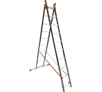 Лестница двухсекционная алюминиевая AXIS, 10 ступеней AX-2-10