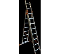 Лестница алюминиевая трехсекционная AXIS 8 ступеней AX-3-8