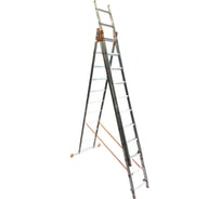 Лестница алюминиевая трехсекционная AXIS 11ступеней AX-3-11