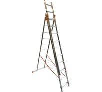 Лестница алюминиевая трехсекционная AXIS 10 ступеней AX-3-10