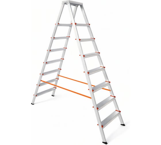 Стремянка алюминиевая Эйфель Библио ВАРИАНТ 80 - 208