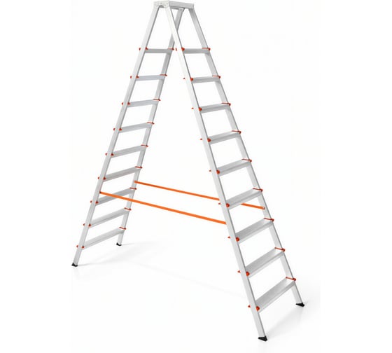 Стремянка алюминиевая Эйфель Библио ВАРИАНТ 80 - 210