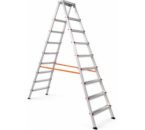 Стремянка алюминиевая Библио 80 Эйфель - 209 ВАРИАНТ Библио 80 - 209 ВАРИАНТ