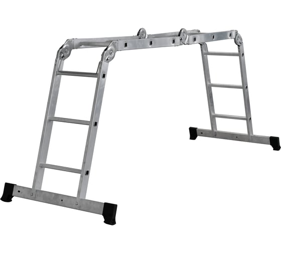 Лестница-трансформер Новая Высота ал. NV 0321, 4х3 перекл., ширина 330 мм, с единой ручкой 0321403