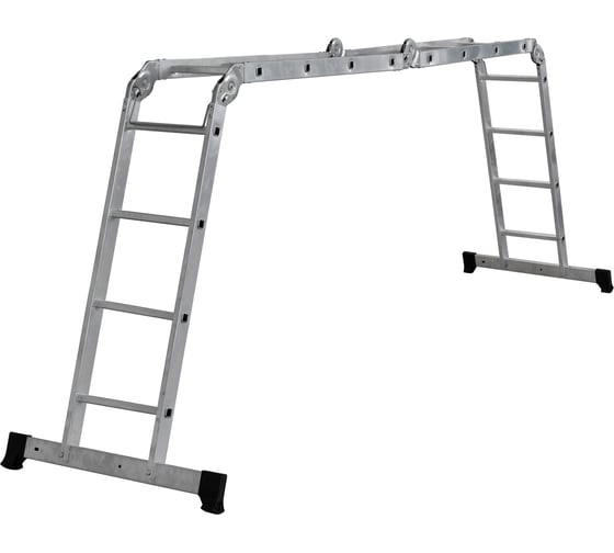 Лестница-трансформер Новая Высота ал. NV 0321, 4х4 перекл., ширина 330 мм, с единой ручкой 0321404