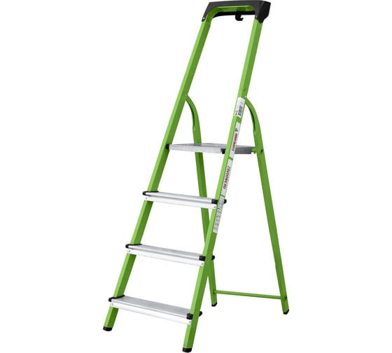 Стремняка Новая Высота сталь/алюминий NV 1135, 1х4 ступ. 80 мм, органайзер, зел., черн. Башмак 1135104-021