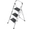 Стремянка Hailo K70 StandartLine сталь+алюминий 3 широкие ступени с ковриком 4393801 1
