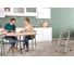 Стремянка Hailo K70 StandartLine сталь+алюминий 3 широкие ступени с ковриком 4393801 5