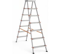 Стремянка алюминиевая Эйфель Библио 130 - 207 ВАРИАНТ