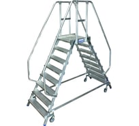 Двухсторонняя лестница-платформа Krause STABILO с восемью алюминиевыми ступеньками 820280