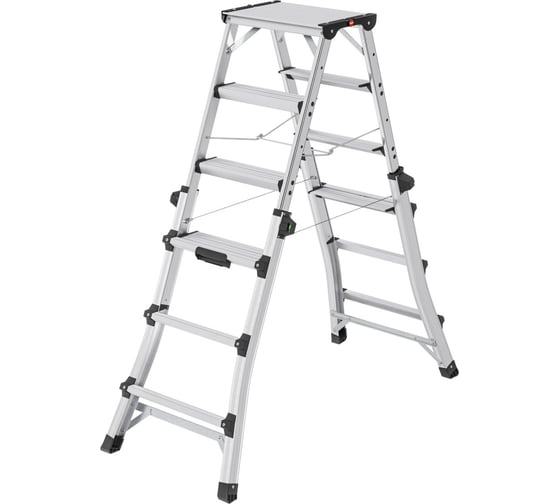 Стремянка Hailo телескопическая D100 TL TopLine ступени 2x4-2x6 8655107