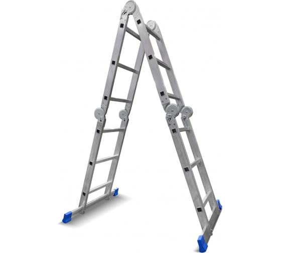 Алюминиевая лестница-трансформер LadderBel 4 секции по 3 ступени LT433PROF 1