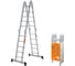 Алюминиевая лестница-трансформер TDM ELECTRIC ЛТА4x5 высота 540/260/142 см SQ1028-0305 3