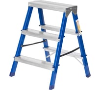 Двусторонняя стальная стремянка РемоКолор 3 ступени 63-0-123