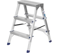 Двусторонняя алюминиевая стремянка РемоКолор 3 ступени 63-0-023