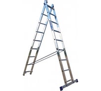 Лестница РемоКолор двухсекционная, универсальная, алюминиевая, 13 ступеней 63-2-013