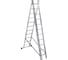 Лестница алюминиевая трехсекционная LWI 3х11 LWI3x11 1