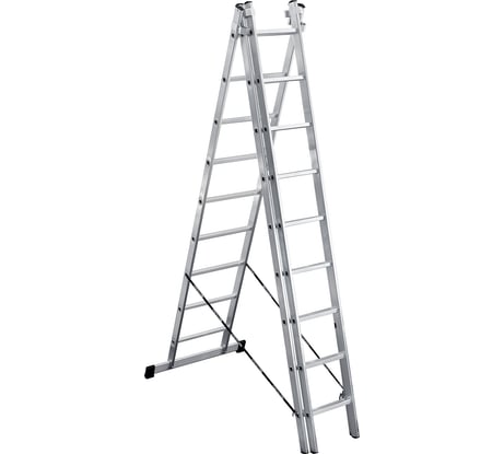 Лестница алюминиевая трехсекционная LWI 3х9 LWI3x9