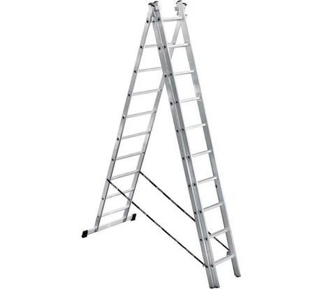 Лестница алюминиевая трехсекционная LWI 3х10 LWI3x10