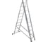 Лестница алюминиевая трехсекционная LWI 3х10 LWI3x10 1