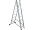 Лестница алюминиевая трехсекционная LWI 3х8 LWI3x8 1