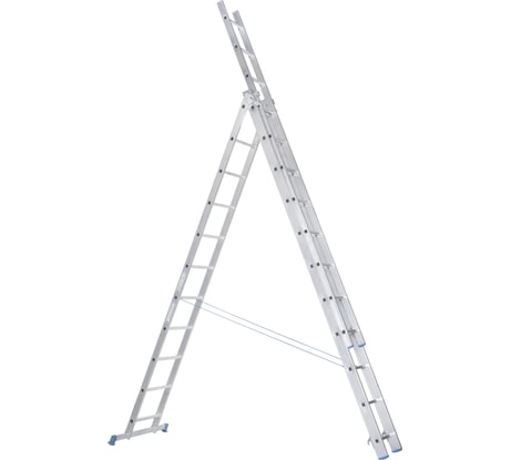Трёхсекционная алюминиевая лестница Капитан 3x14 ступеней 70314