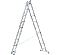 Двухсекционная алюминиевая лестница Капитан 2x9 ступеней 70209