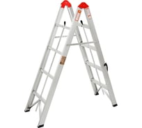 Двухсекционная лестница-стремянка TUNDRA 2x4 ступени, алюминиевая, складная 3652408