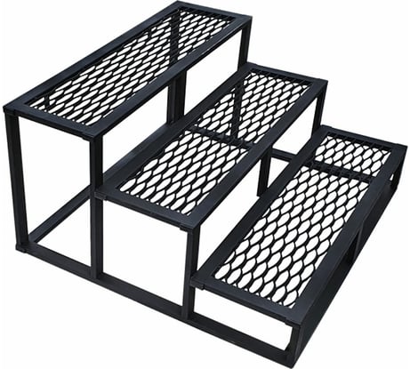 Лестница УЛИЧНЫЕ ЛЕСТНИЦЫ Медиум 3 ступени, из ПВЛ, 51x100x91 см UL-MDM-3-PVL