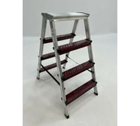 Двусторонняя алюминиевая стремянка Sarayli КОЛОР 4x4 18214