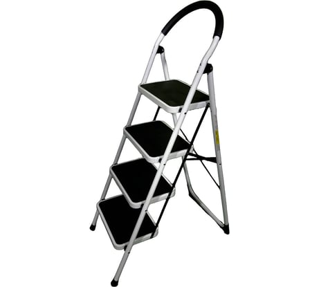 Стремянка с 4-мя широкими ступенями SevenBerg Prima Lux белая 4687202292493