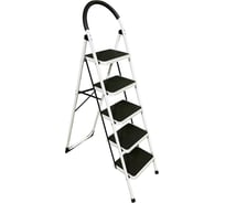 Стремянка с 5-ю широкими ступенями SevenBerg Prima Lux белая 4687202292509