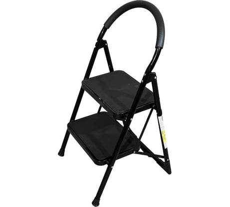 Стремянка с 2-мя широкими ступенями SevenBerg Prima Lux черная 4687202292523